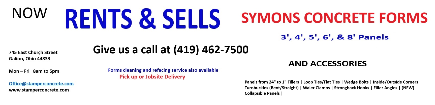 FORM RENTALS FLYER